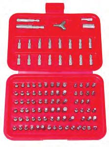 screws out and permits highest torque without expansion 9448 100pc. Security Bit Set Essential for car, machine tool, household appliance and electronics repairs, etc.