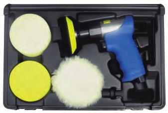 AIR TOOLS 29 3" Air Composite Polisher Kit Compact lightweight tool permits polishing in hard to reach areas Ergonomically designed pistol grip