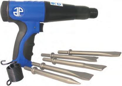 9 m/s² 4330 VERY LOW VIBRATION Super-Duty Shockless 3-3/4" Stroke Long Barrel Air Hammer Set - 290mm Unit provides lowest vibration and most powerful hammer among compatible designs Composite