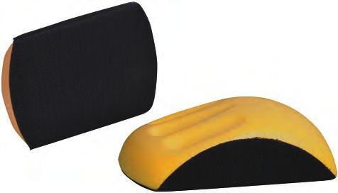 5" (70x140mm) Velcro abrasive 4655 (Velcro) 6" Velcro Hand Sanding Block for Round Discs Molded Rectangle
