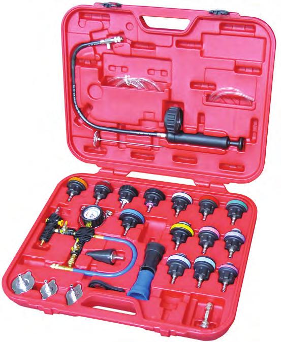 ,Audi Vacuum Type Purge & Refill Tool Kit Allows for easy purge & refi ll of cooling system Tool connection fi ts nearly all type of radiator openings.