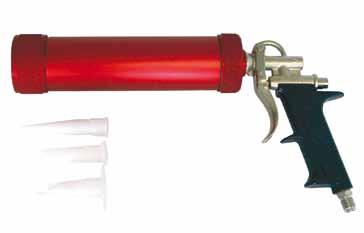 aluminium version Lightweight cartridge gun with plastic nozzles.