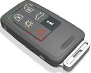 REMOTE CONTROL KEY WITH PCC* PERSONAL CAR COMMUNICATOR PCC* 1 Green light: The car is locked. 2 Yellow light: The car is unlocked.