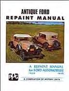 00 ea COLOR CHIP BOOKS VB25 Refurbishing Manual For Early Ford V-8 Cars, includes 48 Ditzler paint chips & painting tips, refinish nomenclature, Ford factory paint schedules, refinish schedules,