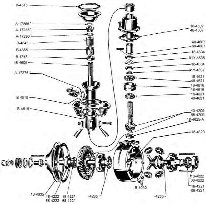 Rear Wheel Hub Parts.