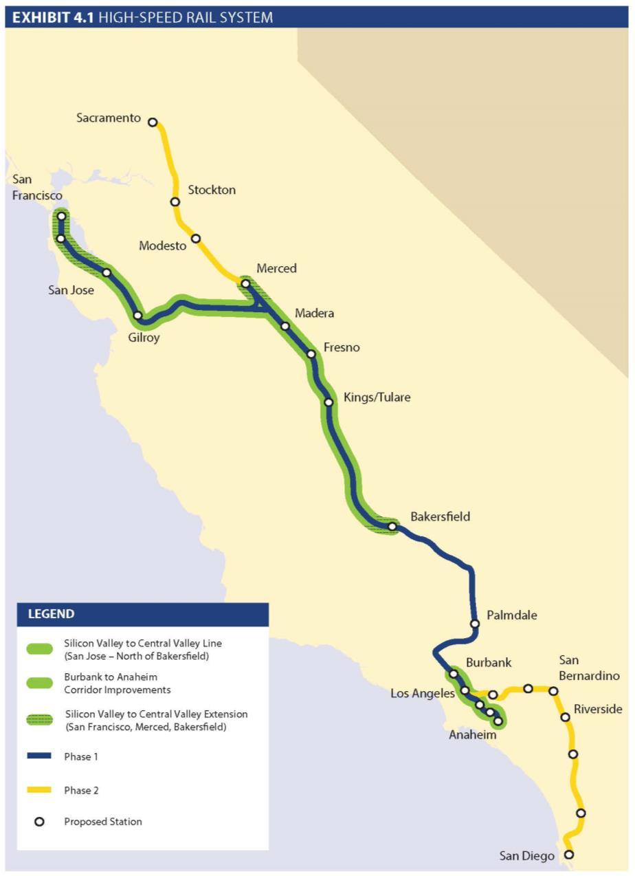2016 BUSINESS PLAN: Key Highlights Silicon Valley to Central Valley Line» Operational by 2025» San Jose-North of Bakersfield» $20.