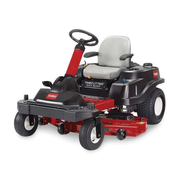 TIMECUTTER ZERO TURN MOWERS INNOVATION AND DURABILITY YOU CAN COUNT ON SMART SPEED CONTROL SYSTEM Toro s innovative features simplify operation and reduce trimming to help you save time so you can