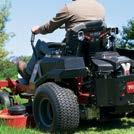 Maximum Comfort Once you take hold of the controls, the rest of your body is isolated from the mower.