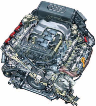 Introduction The 4.2-litre V8 FSI engine is supplied in the new Audi Q7, Audi A6, Audi A8 and in the RS4.