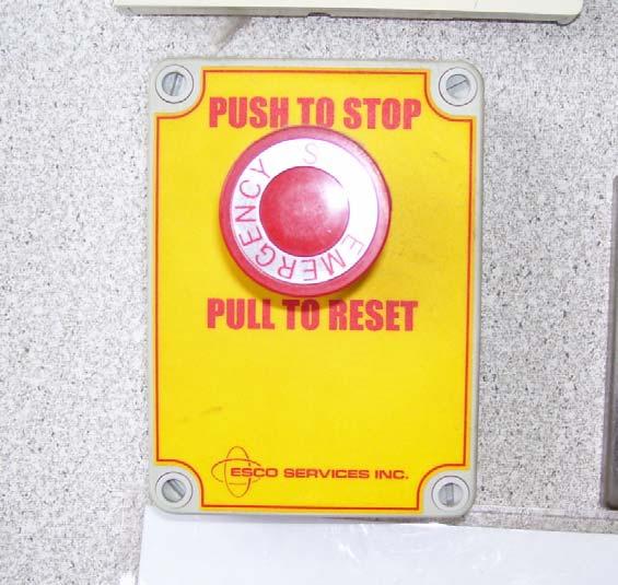 Emergency Stop As another safety precaution, an Emergency Stop is provided which shuts off fuel to all dispensers.