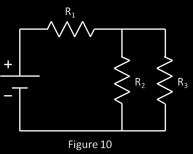 VIII. Combination Circuit. Put three resistors on the work area. Right click on each to make the resistances different from one another.