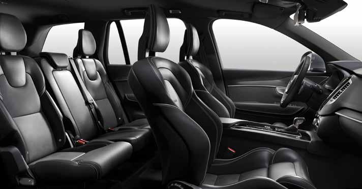 The sculpted power-operated R-Design Contour Seats will provide relaxed support