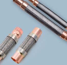 Copper/Bronze Braided UPCB & VIB Connectors For Copper Piping Style UPCB connectors are the standard of the industry in braided connectors for copper piping.