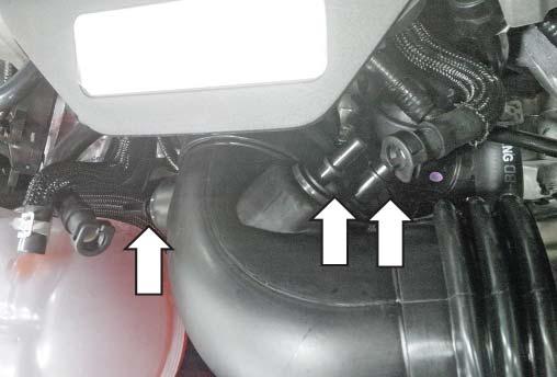 12. Reconnect the three (3) hoses with quick connect fittings to the mating push-on
