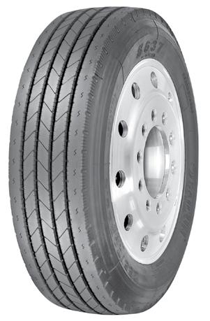 REGIONAL ALL POSITION SAILUN S637 WIDE FIVE RIB DESIGN FOR STABILITY IN ANY WHEEL POSITION. OPTIMIZED TREAD COMPOUND FOR EVEN WEAR AND LONG AGE.