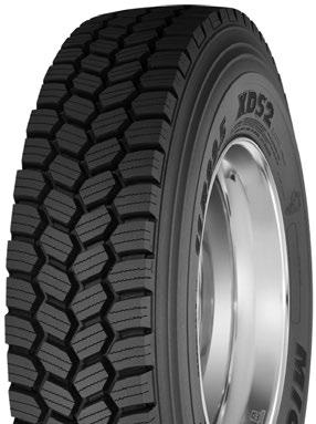 DRIVE TIRES XDS 2 (Standard Sizes) Second generation of Michelin s best drive axle radial for deep snow and mud traction.