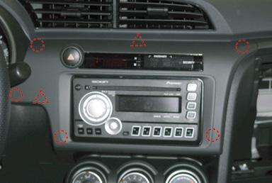 Switch orientation Fig. 4-4a Fig. 4-4b Panel Removal Tool Instrument Cluster Finish Panel 5. Relay Installation a. Remove the head unit. Clips (x2) Claws (x2) Clips (x3) 1.