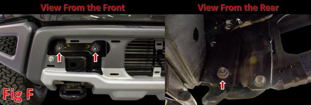 6. Remove the 21mm Nuts that hold on the bumper.