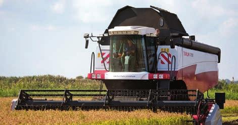 Rape When harvesting easy-to-damage crops, optional equipment is offered in order to provide maximum efficiency.