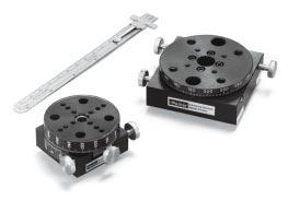 ia. 2500 Series Tangent Arm rive Miniature Stage Series 2500 rotary stages are tangential drive units which offer low-friction rotary positioning, quick manual table top rotation, precise angular