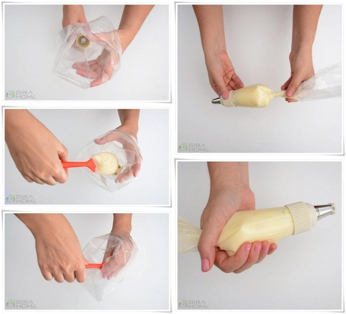 Chapter 4: Basic and Advanced methods to fill the piping bag To avoid messiness and wasted cream, the piping bag must be filled correctly.