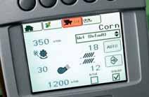 In-cab colour monitor and exterior cameras enable you to see behind the combine, as well as the unloading auger and trailer.