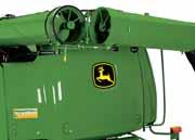 Rate system empties the grain tank in one and a half minutes Unloading auger folds for easy transport