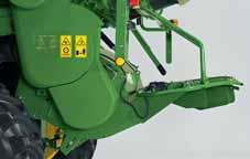 NEW The chaff spreader discs change speed and direction of turning automatically when the chopper is moved