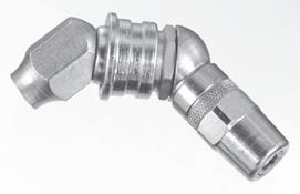 Built-in ball check prevents leak and lubricant backup. Inlet /8 in. NPT (f).
