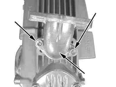cylinder head surface to which to And compressing the spring, fix attach the inlet pipe, and tighten the the top cover to the