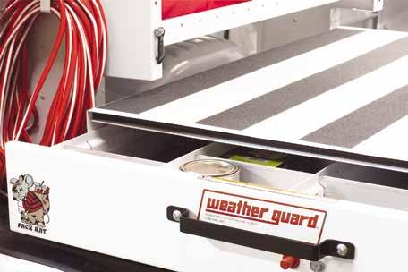 Pack Rat Drawer Units Have your equipment waiting for you as soon as you open the door. These heavy-duty pull-out drawer units can be mounted inside the side or rear door openings.