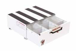 Drawer Compartment 14½ H x 11¾ W x 39 L Smaller Compartment 8½ H x 9¾ W x 45 L Larger Compartment 8½ H x 19½ W x 45 L NEW Tool Drawer Model Height Width