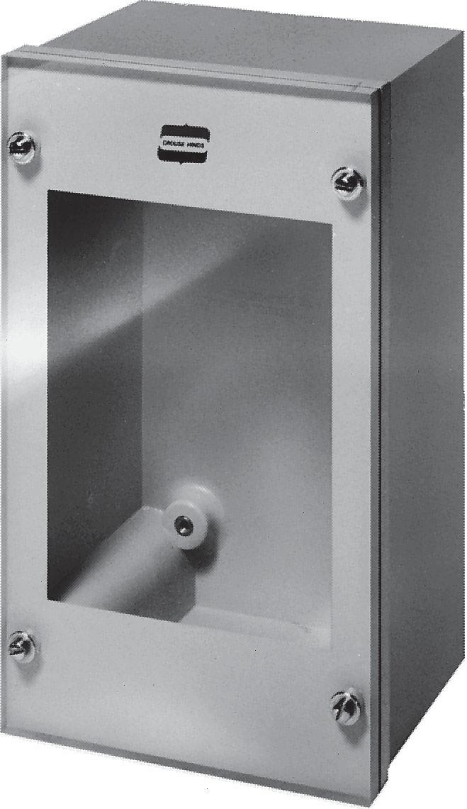 5E NJBW Instrument Enclosures Corrosion-Resistant Dust-tight Watertight Weathertight NEMA, 4X, 12 Applications: NJBW instrument enclosures are used to enclose various instruments which require visual
