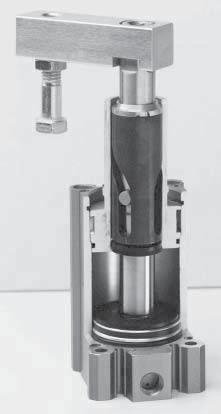 Bimba Twist Clamp Cylinders How it Works/Materials of Construction Clamp Arm (anodized aluminum) ordered separately as accessory kit Clamp Bolt (zinc-plated steel) Piston Rod (chrome plated steel)