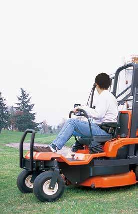 The GZD15 zero-turn mower. Lets you Efficiency Impressive results quickly and economically.