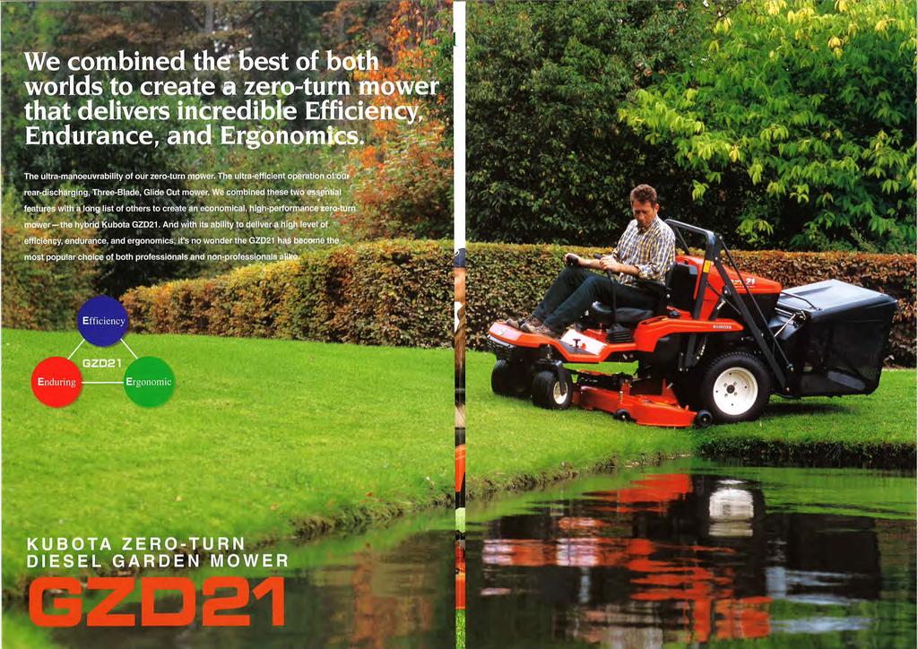 We combined the best of both worlds to create a zero-turn mower that delivers incredible Efficiency; *Endurance, and Ergonomics. The ultra-manoeuvrability of our zero-turn mower.