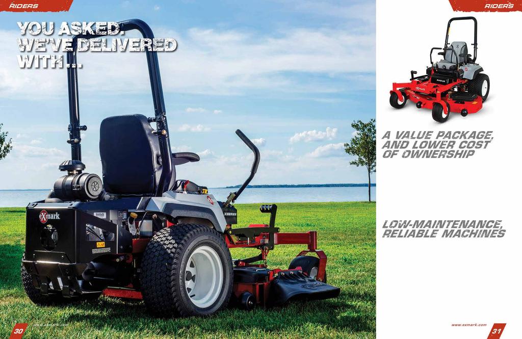 For landscape professionals looking to decrease their capital expenses, or homeowners simply wanting a reasonably priced mower that exceeds performance expectations, Radius mowers are the perfect