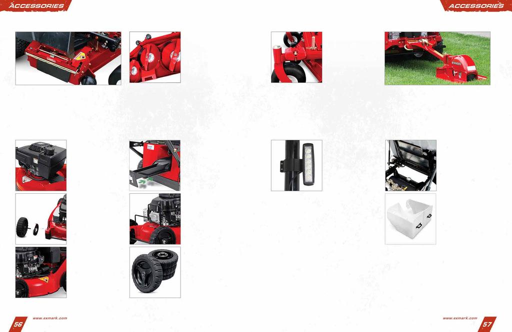 PARTS AND ACCESSORIES PARTS AND ACCESSORIES ALL MOWERS WALK-BEHIND ATTACHMENTS MICRO-MULCH SYSTEM The aerodynamically designed deck, baffles, and blades combine to create airflow patterns that