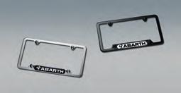 Formed from stainless steel, frames are available in two distinctive finishes, with or without the FIAT Abarth and Scorpion