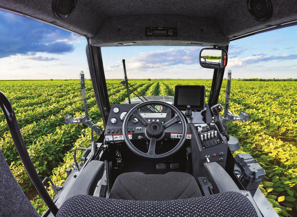 Operator ANDCab Comfort The sprayer-specific Mako cab is simple, spacious, and comfortable.