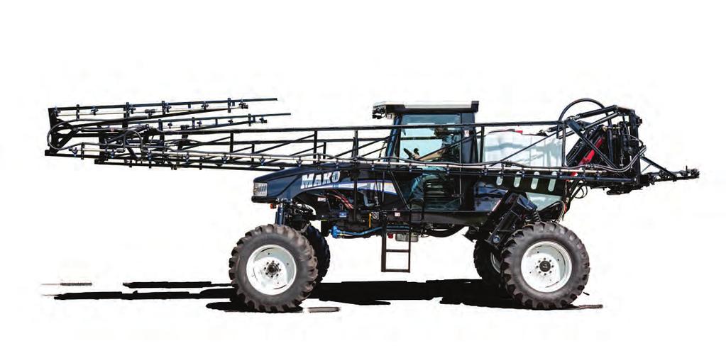 The Mako will float on top of the ground, so you can start spraying where you need it, when you need it. GVM s spray system is designed for durability, even in the harshest conditions.