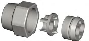Set consists of: Hexagonal Nut (1) Compression Support Plate for Cable Seal (2) Cable Seal for Cable
