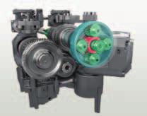 transmission is a hydrostatic-mechanical power split drive.
