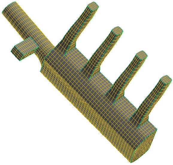 Exhaust manifold 1D-3D coupling - 2 3D Model and Mesh - FLUENT PAGE 32 Manifold Inlet Cylinder