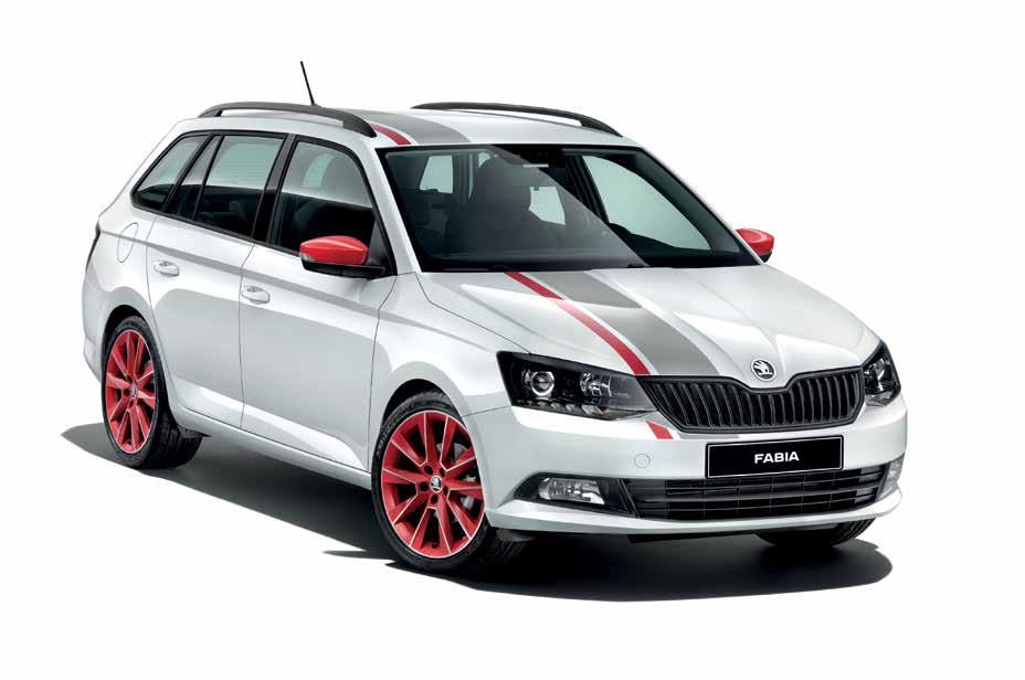 Red & Grey Sports Pack for model Fabia Combi** The pack