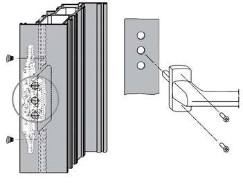 function for the centre lock Ideal for very slim profiles but can be used universally Ease of operation and security