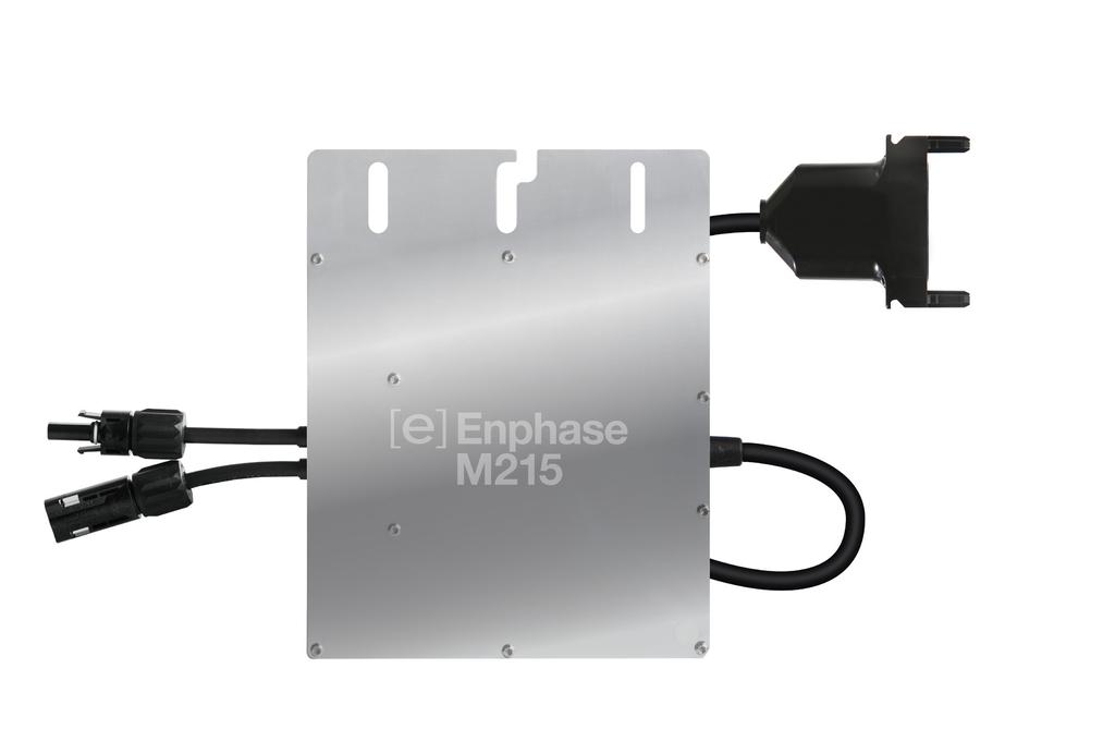 Enphase Microinverters EnphaseM215 The Enphase M215 Microinverter with integrated ground delivers increased energy harvest and reduces design and installation complexity with its all-ac approach.