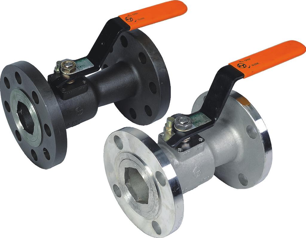 Single-piece Ball Valves - Regular Bore (SM Class 150 & 300) ISO 17292 2 mm 2 mm Lever operated (DN 15 - DN 65) Wrench operated (DN 80 - DN 150) Dimensions Size B Wt.