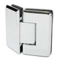 Polished Chrome, Brushed Nickel and Oil Rubbed Bronze Standard Hinge 3/8 Glass=4.75 lbs/sf 1/2 Glass=6.40 lbs/sf Heavy Duty Hinge 3/8 Glass=4.