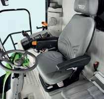 Contributing to the excellent all-round visibility is the steering column with an infinitely adjustable gas strut system.